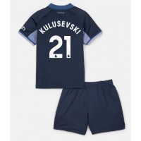 Dres Tottenham Hotspur Dejan Kulusevski #21 Gostujuci za djecu 2023-24 Kratak Rukav (+ kratke hlače)